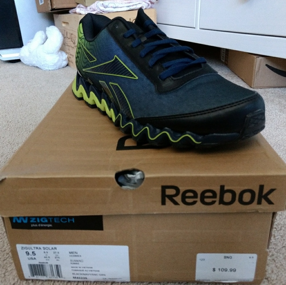 Reebok Zigultra Solar Men's Running Shoes - Size 9.5 M